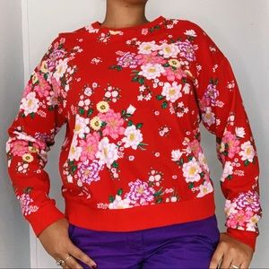 H&M Divided Floral Sweater Size XL